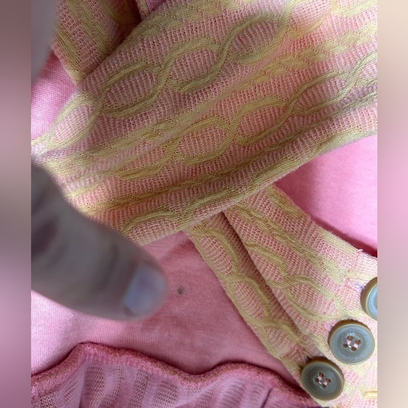 Anthropologie 9-H15 StCL Fit & Flare Dress Pale Orange Pink Cut Out Back Medium - Picture 12 of 14